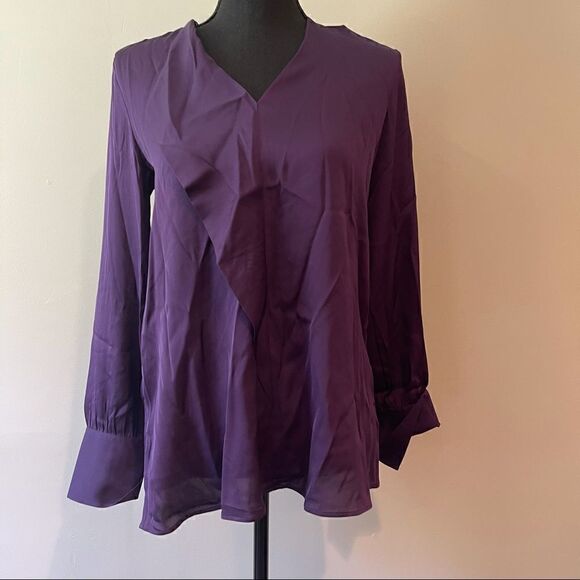 Hugo Boss Ladelia Blouse NWTin PURPLE Color - Picture 2 of 10
